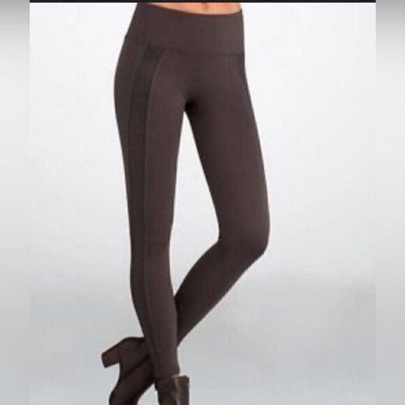 Spanx 2436 Ready To Wear Wow Sneakskin Leggings Charcoal Gray Size M - Picture 1 of 8